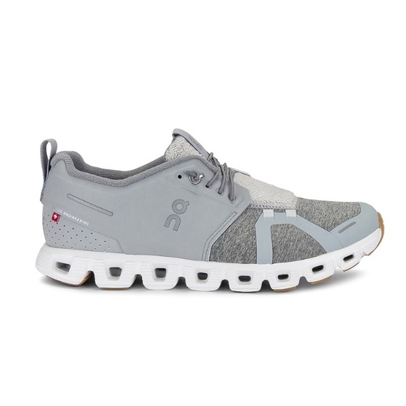 On Running Women’s 8.5 Cloud 5 Terry Sneaker Silver Grey & White Running Shoe - Picture 1 of 11